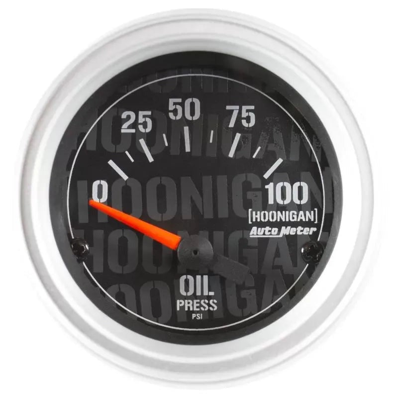 Autometer 2-1/16" 100 PSI Electric Oil Pressure Gauge Hoonigan | Universal (4327-09000)