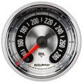 Autometer 2-1/16" 140-280 °F Oil Temperature Gauge American Muscle | Universal (1256)