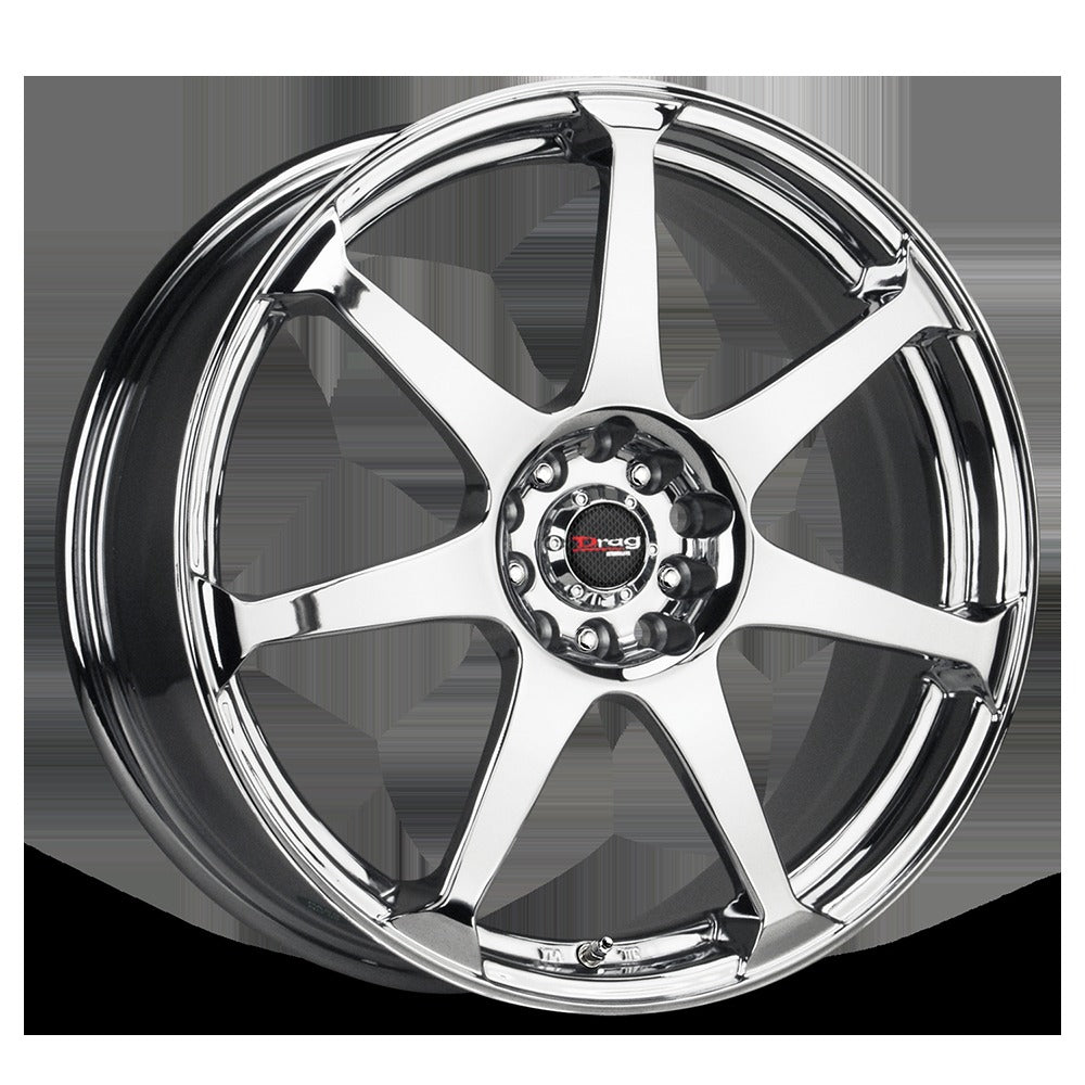Drag Wheels DR33 PVD Chrome 17x7.5 | 5x100/5x114.3 (DR331775054573VC)