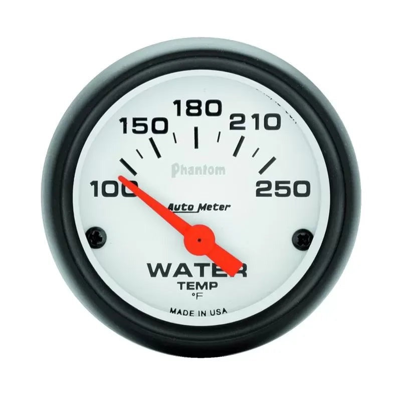 Autometer 2-1/16" 100-250 °F Water Temperature Gauge Phantom | Universal (5737)