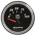Autometer 2-1/16" 0-100 PSI Oil Pressure Gauge Designer Black II | Universal (1228)
