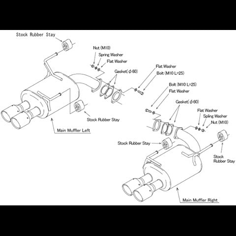 HKS Legamax Premium Axle Back Exhaust | 2022+ Subaru WRX (31021-AF025)