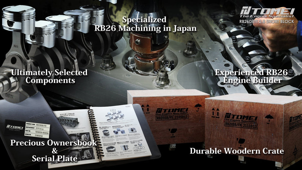 Tomei Short Block 2.8L Full Counterweight Standard Block | 1989-2002 Nissan GT-R (TA102A-NS05A)