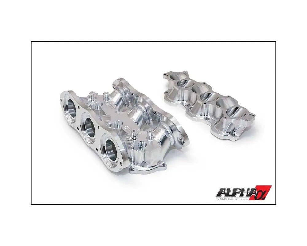 AMS Performance Intake Manifold w/Cast Aluminum Plenums & Standard Fuel Rail (6 injectors) | 2009-2024 Nissan GT-R (ALP.07.08.0101-57)