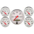 Autometer 3-1/8" & 2-1/16" Electric Speedometer 5-Piece Gauge Kit Arctic White | Universal (1302)