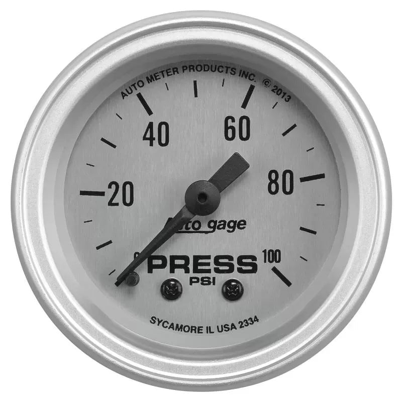 Autometer 2-1/16" 0-100 PSI Pressure Gauge Console Auto Gage | Universal (2334)