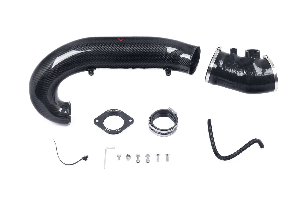 Eventuri Black Carbon Charge Pipe | 2017-2021 Honda Civic Type-R (EVE-FK8V3-CF-CHG)