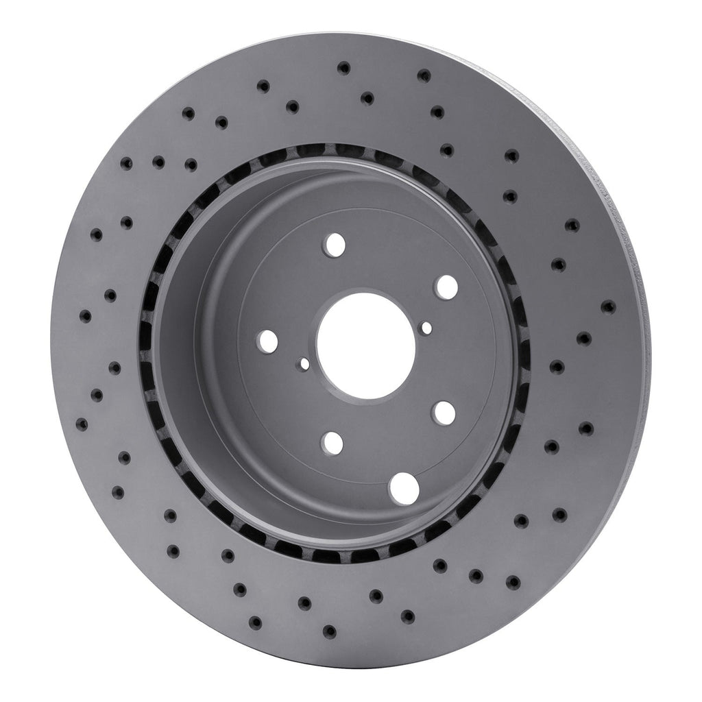DFC Rear Drilled Hi-Carbon Alloy Geomet Coated Rotor | 2018-2021 Subaru WRX STI (920-13042)