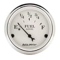 Autometer 2-1/16" 240-33 Ω Fuel Level Gauge Old Tyme White | Universal (1606)