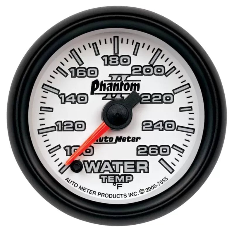 Autometer 2-1/16" 100-260 °F Water Temperature Gauge Phantom II | Universal (7555)