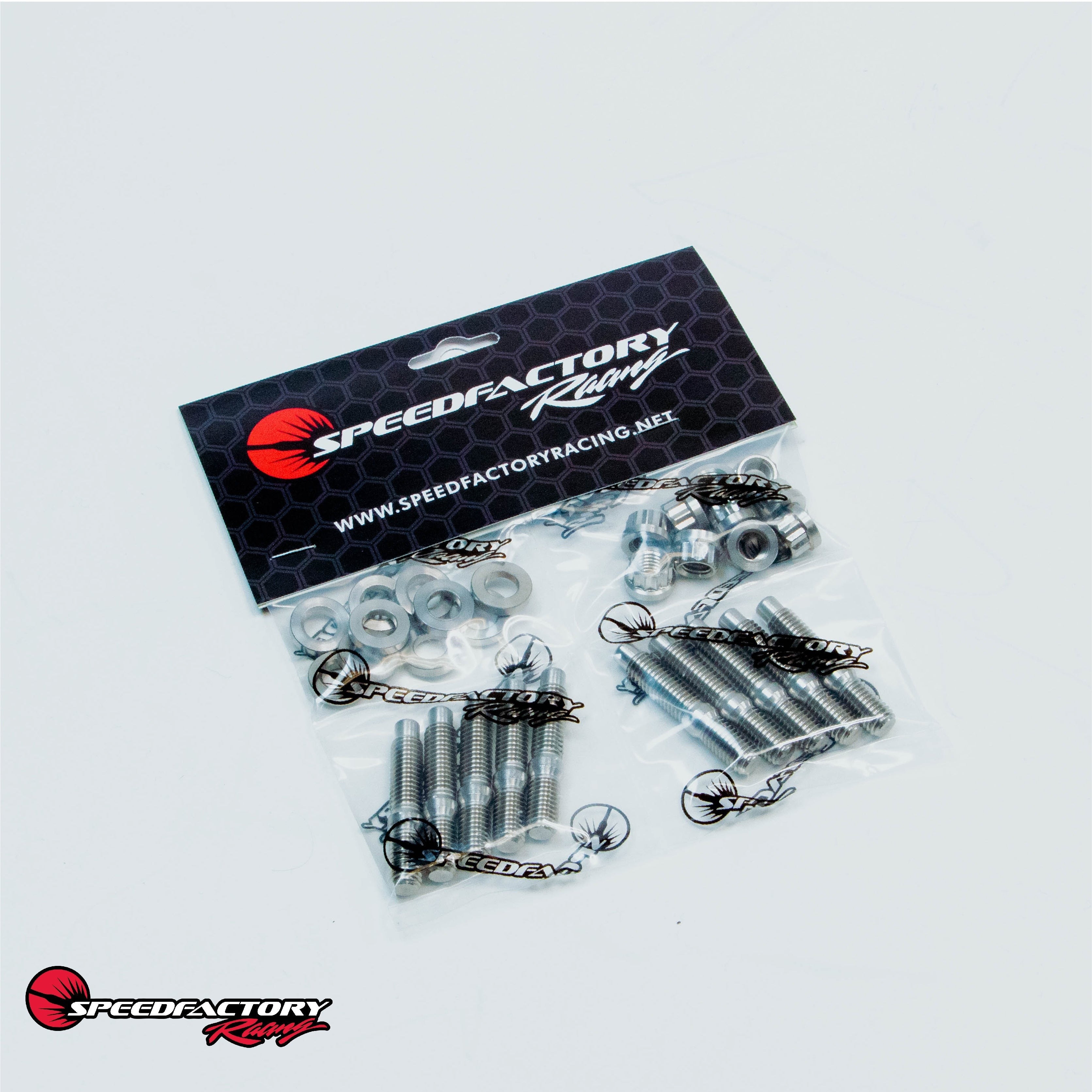 SpeedFactory Racing Honda B/D/F/H/J Stainless Steel Intake/Exhaust Manifold Stud Kits | 1990-2001 Acura Integra, 1999-2000 Honda Civic Si, and 1992-2001 Honda Prelude (SF-02-061-SS)