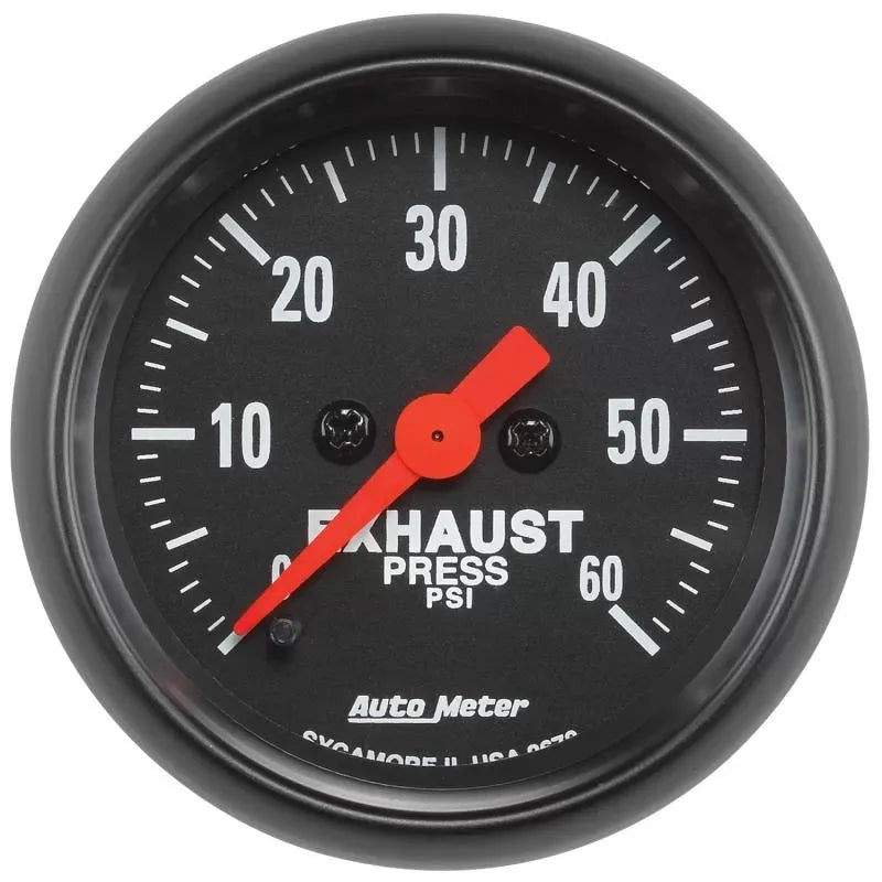 Autometer 2-1/16" 0-60 PSI Exhaust Press Gauge Z-SERIES | Universal (2672)