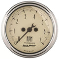 Autometer 2-1/16" 0-7000 RPM Tachometer Gauge Antique Beige | Universal (1897)
