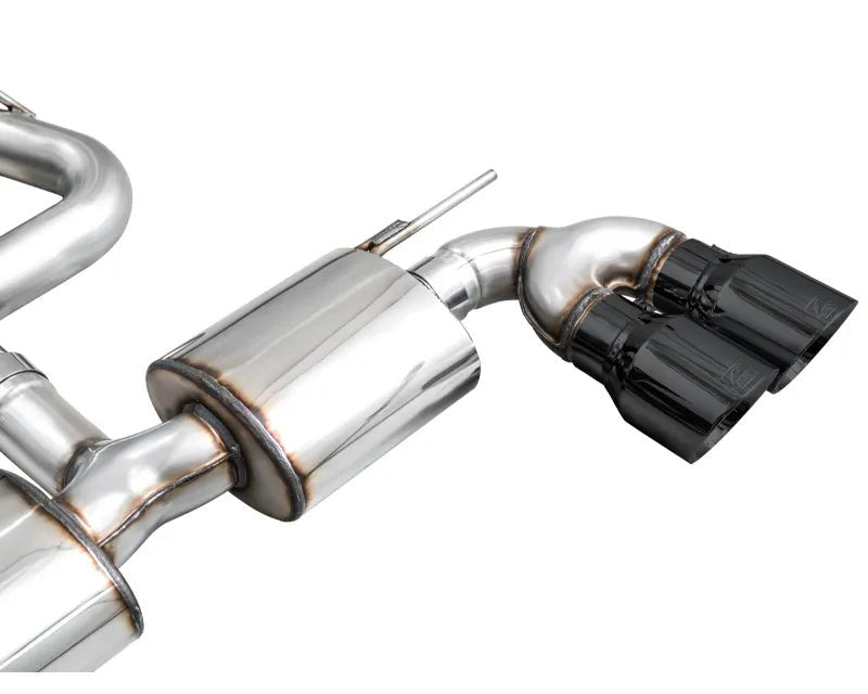 AWE Touring Edition Exhaust for Volkswagen MK8 Golf R - Diamond Black Tips (3015-43658)