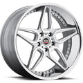 Spec-1 Wheels SSL-301 Silver w/ Chrome Stainless Steel Lip 22x9 | 5x115 (A0076-22905115+15MS)