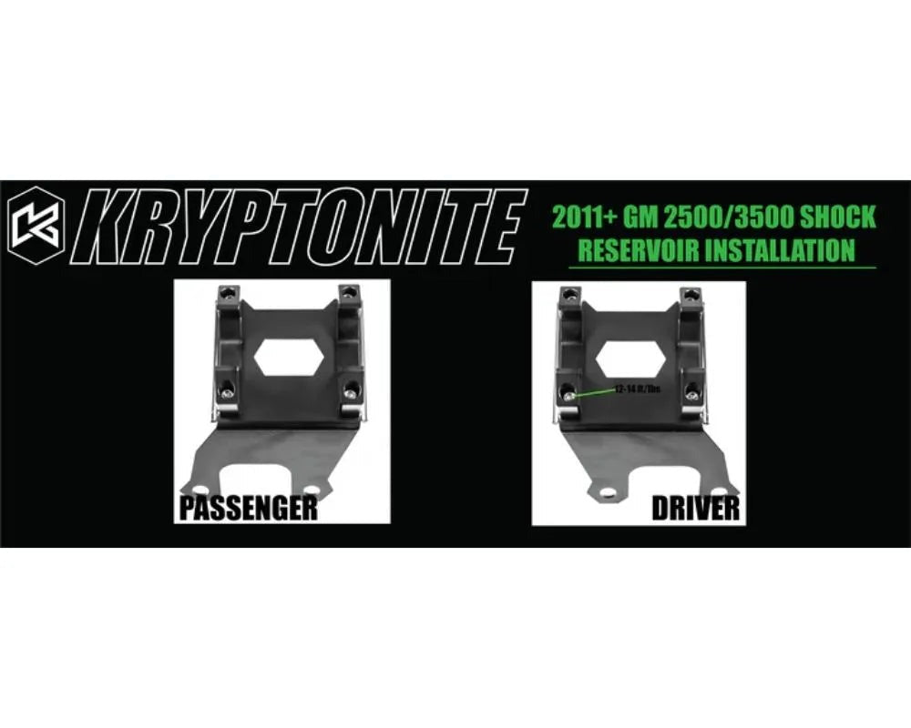 Kryptonite 55mm Diameter Death Grip Front Shock Reservoir Mount Kit | KRSM11-55