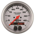 Autometer 3-3/8" 0-50 MPH Speedometer Gauge Marine Silver ULTRA-LITE | Universal (200635-33)