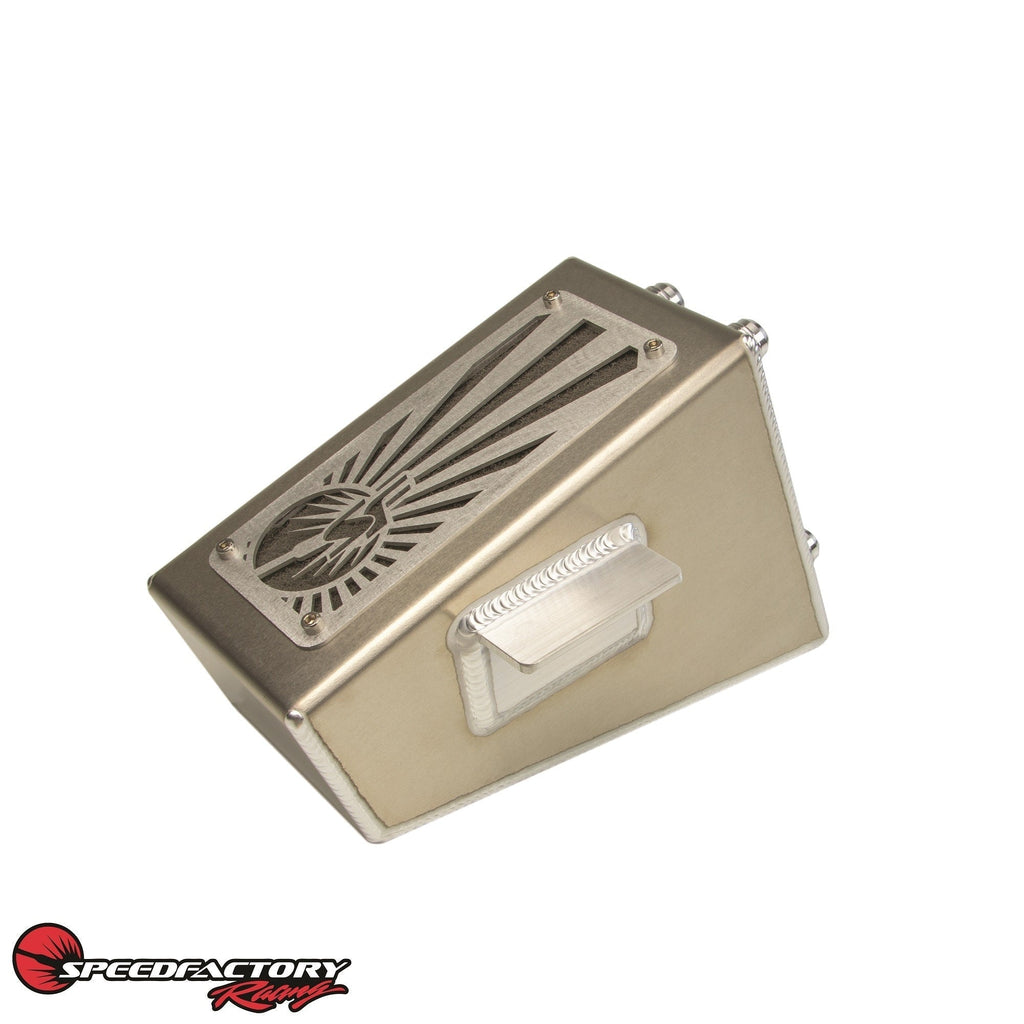 SpeedFactory Racing Rising Sun Angled Catch Can | 1992-2000 Honda Civic and 1994-2001 Acura Integra (SF-02-033)