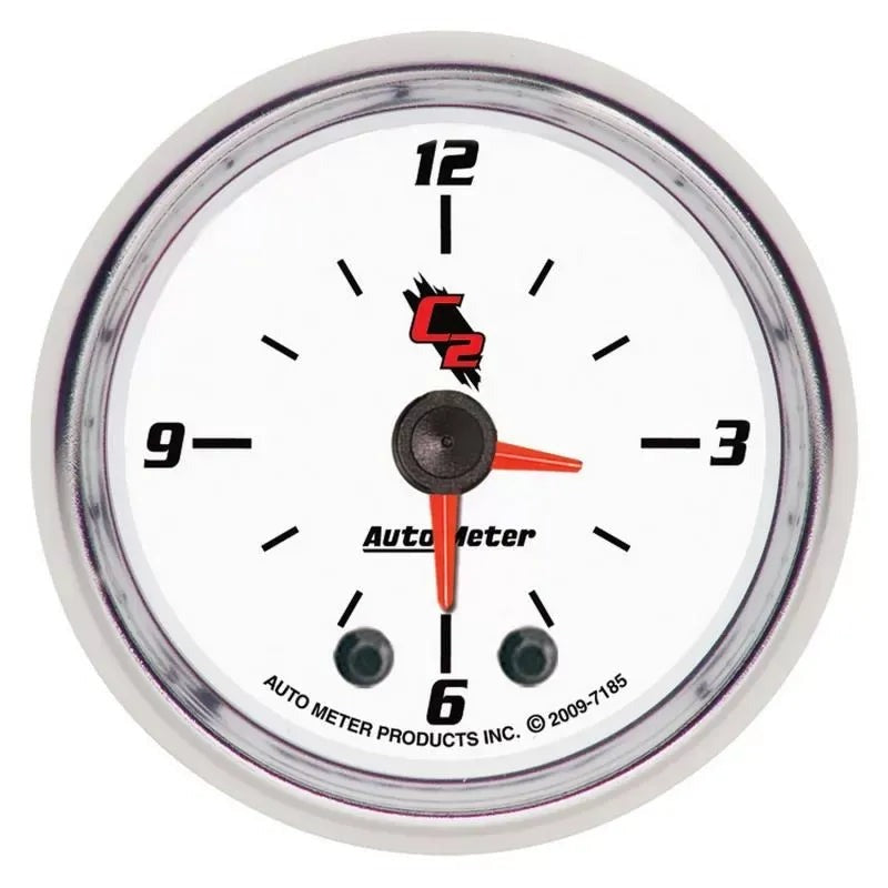 Autometer 2-1/16" 12-Hour Clock Gauge C2 | Universal (7185)