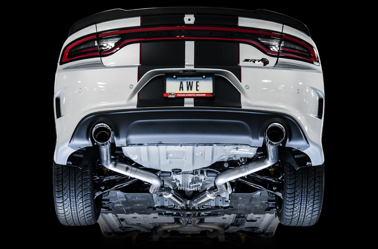 AWE Track Cat-Back Exhaust | 2015-2022 Dodge Charger 392 / Hellcat (3015-32112)