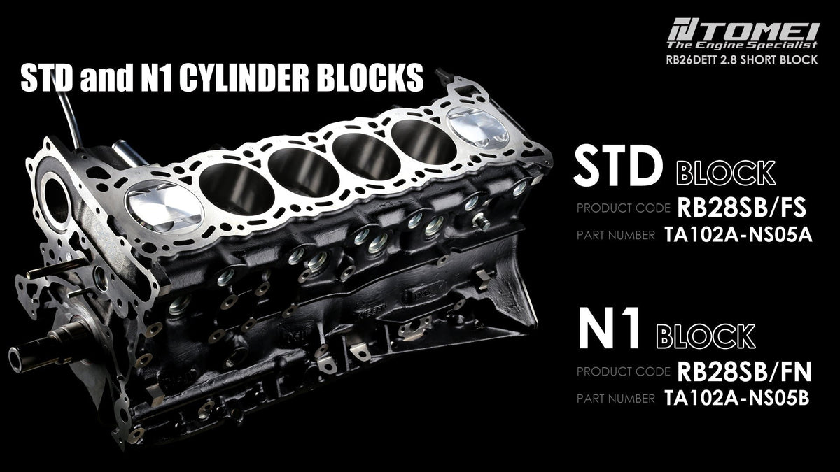 Tomei Short Block 2.8L Full Counterweight Standard Block | 1989-2002 Nissan GT-R (TA102A-NS05A)
