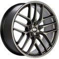 BBS Wheels CCR Hyperblack w/ Polished Outer Lip Ring 19x9 | 5x112 (CC2202PPO)