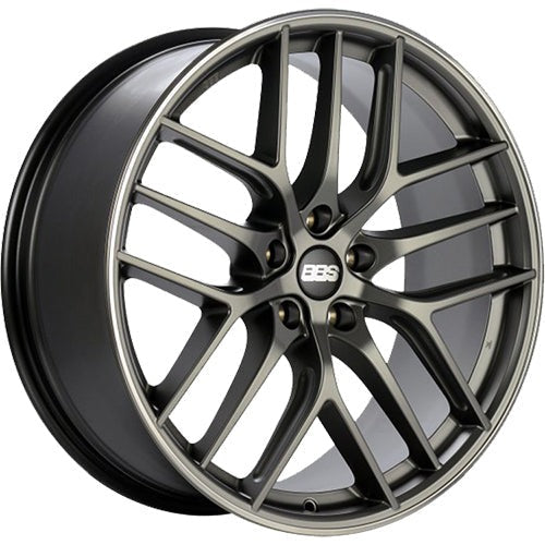 BBS Wheels CCR Hyperblack w/ Polished Outer Lip Ring 19x9 | 5x112 (CC2202PPO)