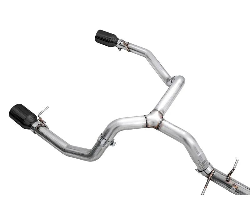 AWE 0FG Catback Split Rear Exit Exhaust for 4th Gen Silverado/Sierra 1500 5.3L (Flat Bumper) - Dual Diamond Black Tips (3015-33206)