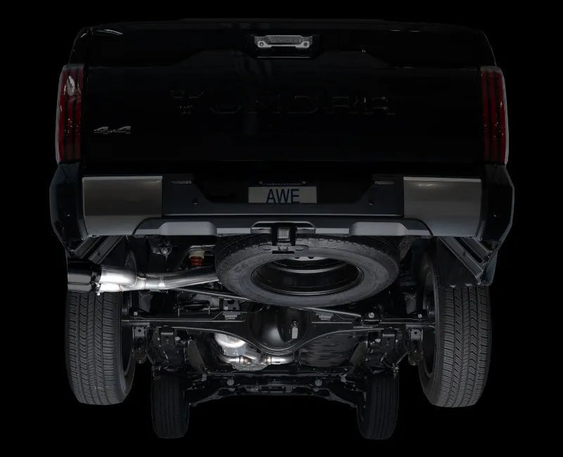 AWE 0FG Exhaust for 3rd Gen Toyota Tundra - Dual Diamond Black Tips (3015-33063)