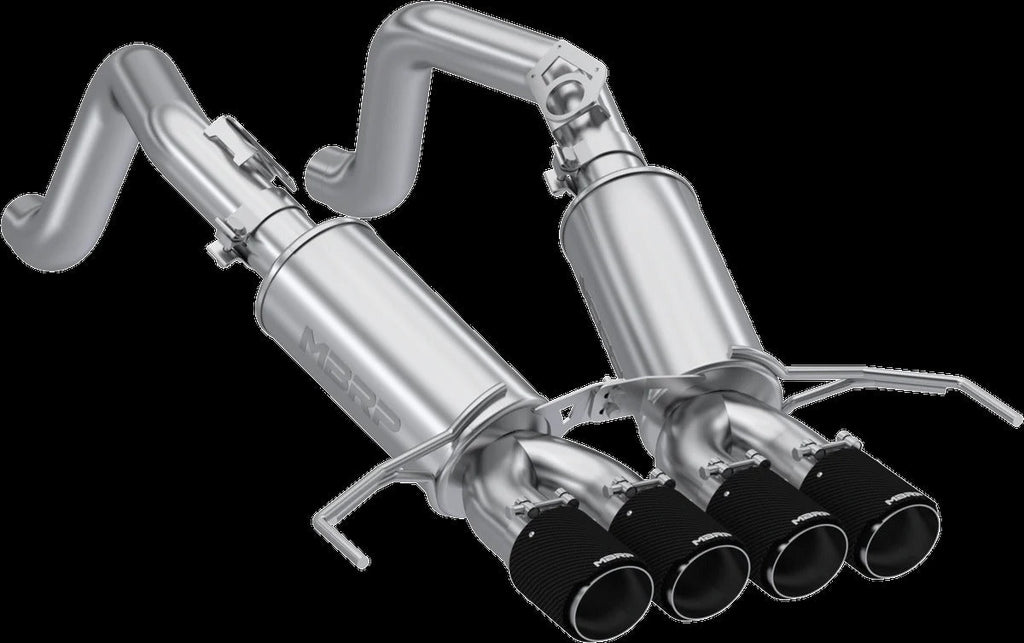 MBRP Stainless Steel 3" Axle-Back w/ Quad Tips | 2014 - 2019 Chevrolet Corvette (S7030)
