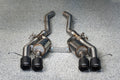 MBRP Stainless Steel 3" Axle-Back - Quad Outlet w/ Carbon Fiber Tips | 2021-2024 BMW M3 / M4 (S45033CF)
