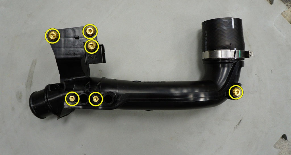 Dress Up Bolts Titanium Hardware OEM Charge Pipe Kit | 2022+ Honda Civic Si (HON-070-Ti)