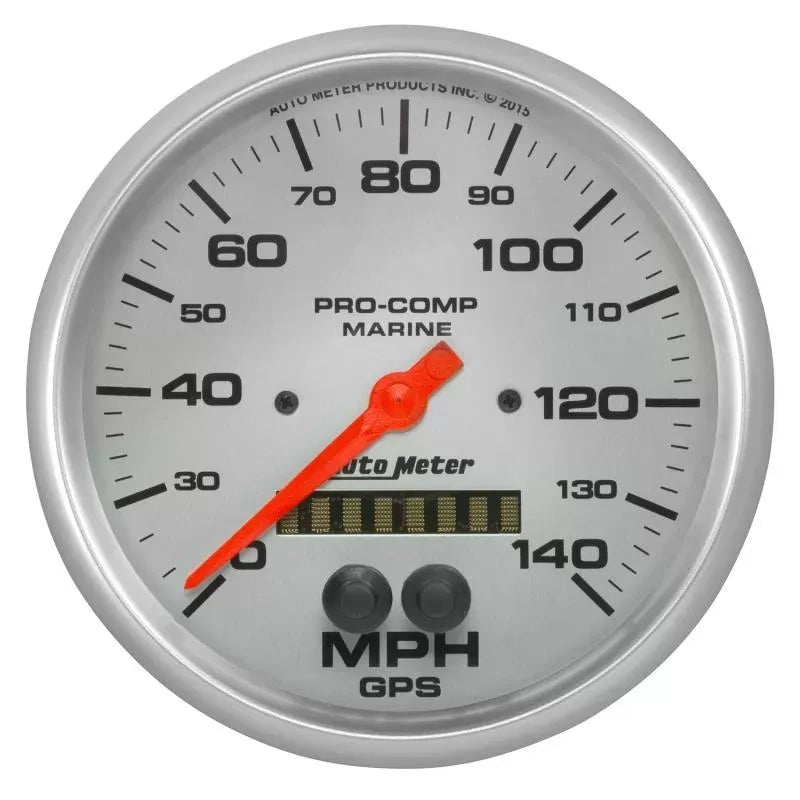 Autometer 5" 0-140 MPH Speedometer Gauge Marine Silver ULTRA-LITE | Universal (200647-33)