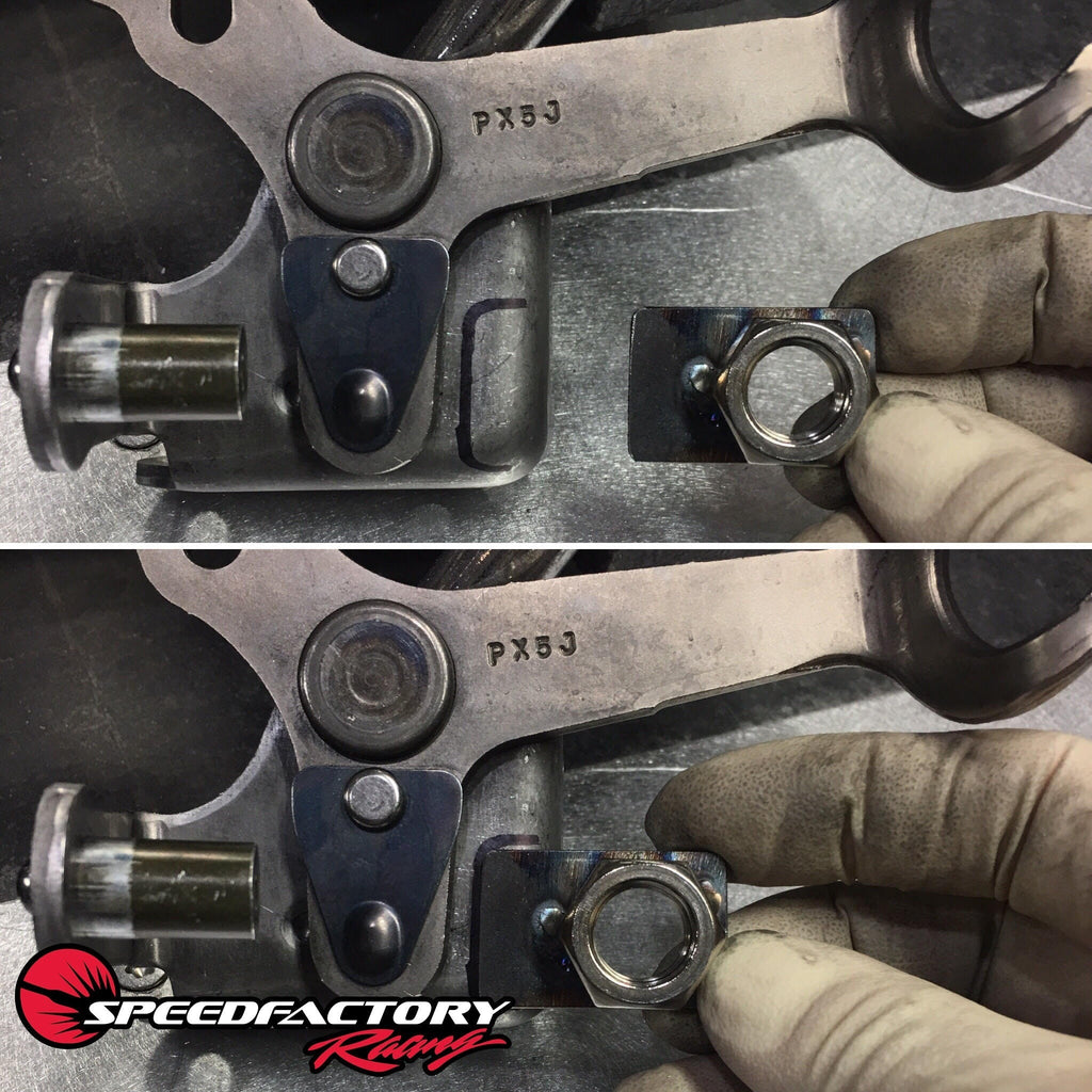 SpeedFactory Racing Honda B-Series AWD Input Shaft Speed Sensor Mounting Tab | 1994-2001 Acura Integra, 1999-2000 Honda Civic Si and 1997-2000 Honda Civic Type-R with AWD Swap (SF-05-520)