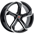 Revolution Racing RR20 Black w/ Machined Spoke and Lip Accents 18x8 | 5x114.3 (RR20-188514+40BM)