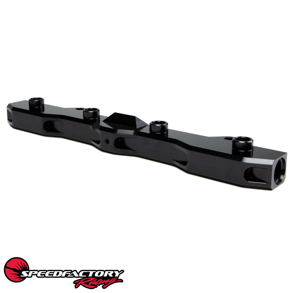 SpeedFactory Racing Billet K-Series 10AN Mega Flow Fuel Rail | 2002-2006 Acura RSX Type-S, 2006-2015 Honda Civic Si, and 2004-2014 Acura TSX (SF-02-802)