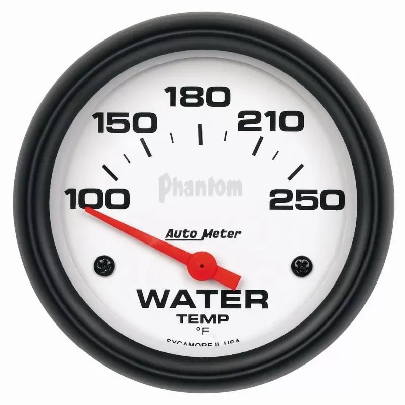 Autometer 2-5/8" 100-250 °F Water Temperature Gauge Phantom | Universal (5837)