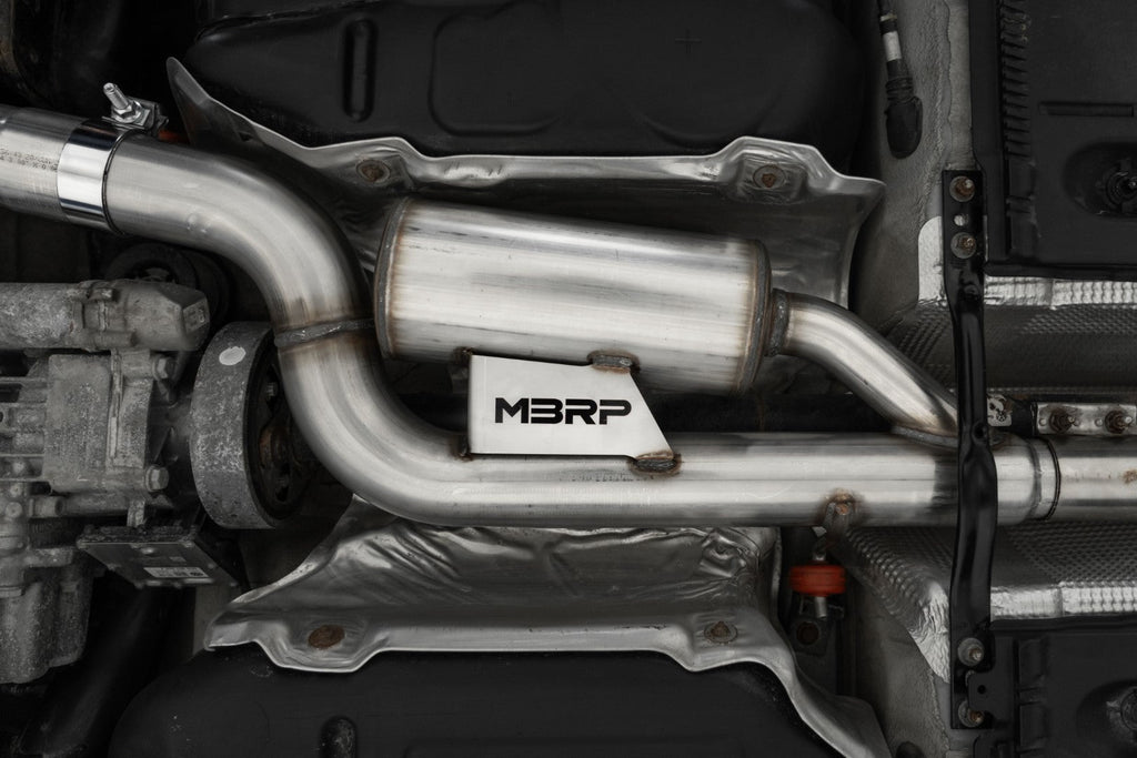 MBRP Stainless Steel 3" Cat-Back - 2.5" Dual Split Exit | 2017-2019 VW Golf Sportwagen / Alltrack (S4618)
