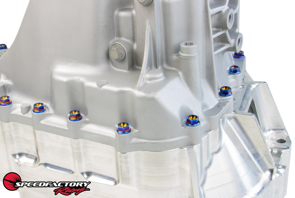 SpeedFactory Racing Titanium Transmission Case Bolt Kit | 1990-2001 Acura Integra, 1988-2005 Honda Civic, and 2002-2006 Acura RSX Type-S (SF-02-075-D15/D16)