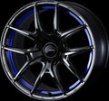 WedsSport SA-01R Black Chrome with a Blue Undercut (Blue Light Chrome II) 18x9.5 | 5x114.3 (74702)