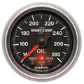 Autometer 2-1/16" 140-280 °F Oil Temperature Gauge SPORT-COMP II | Universal (3640)