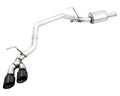 AWE 0FG Single Side Exit Catback Exhaust for 4th Gen RAM 1500 5.7L (without bumper cutouts) - Dual Diamond BlackTips (3015-33309)