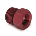 Autometer 1/2-1/16" NPT MALE Adapter Fitting Red Aluminum | Universal (2273)