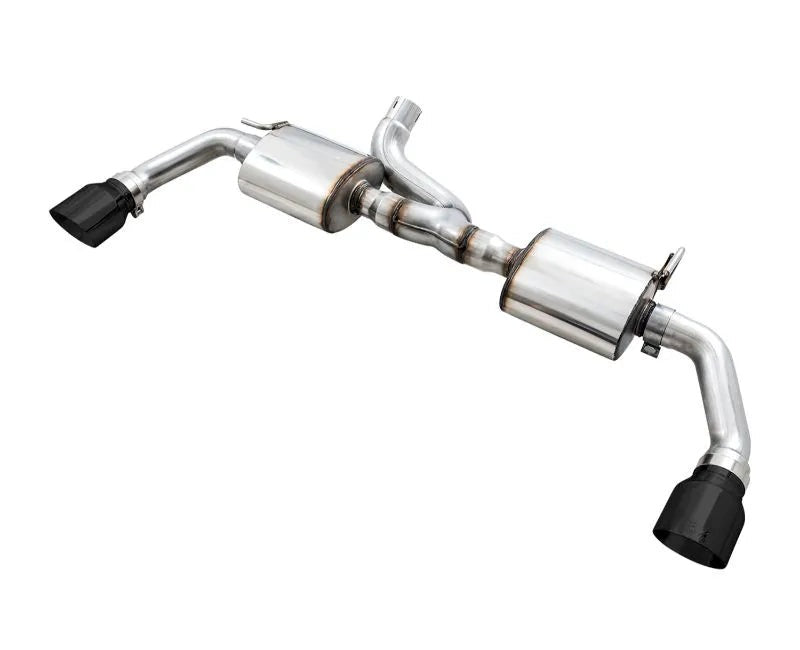 AWE Tread Edition Axleback Dual Exhaust for Jeep JK/JKU 3.6L - Diamond Black Tips (3015-33003)