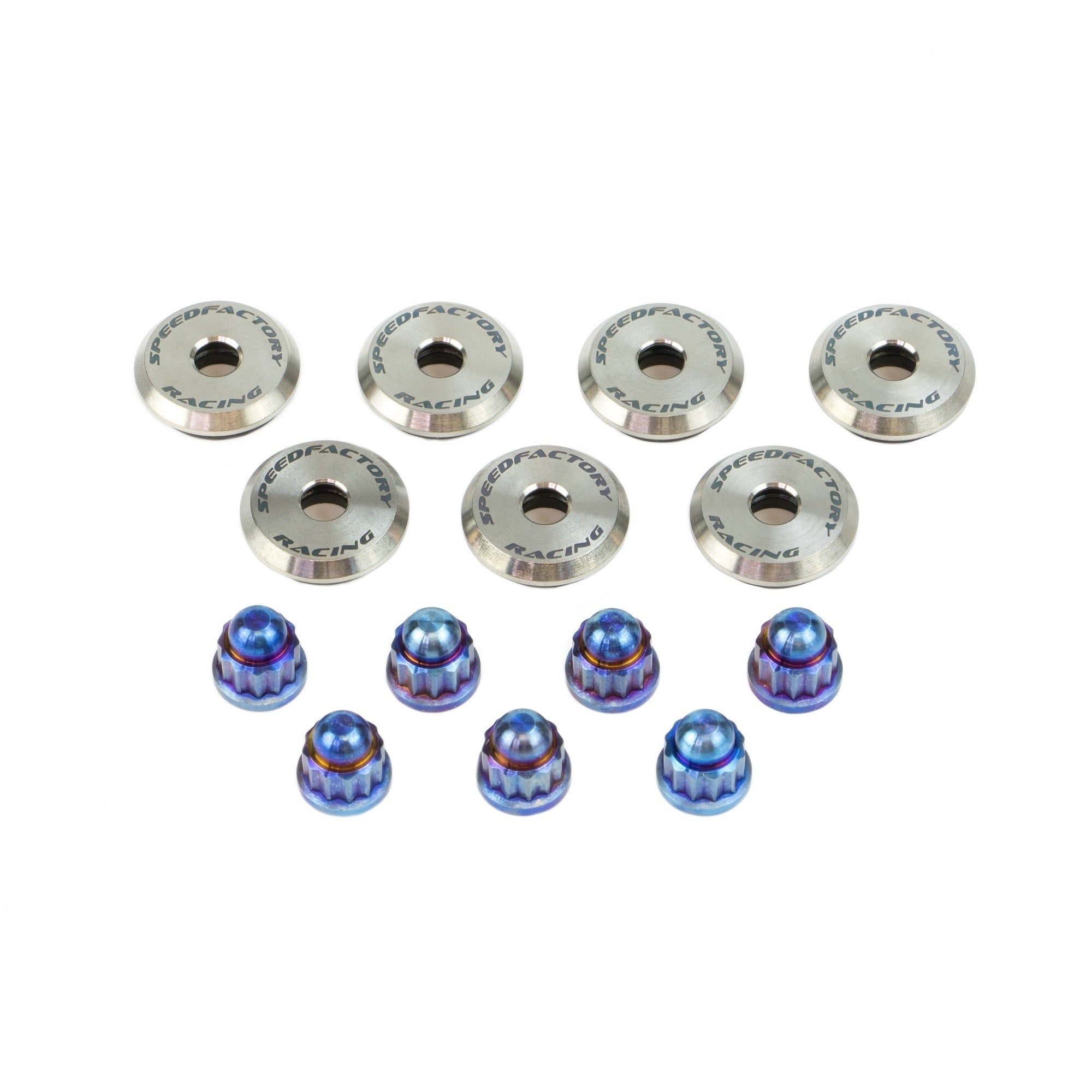 SpeedFactory Racing B18 / B20 NON VTEC Titanium Valve Cover Hardware Kit | 1990-2001 Acura Integra, and 1996-2001 Honda CR-V (SF-02-076-LS)