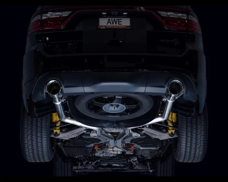 AWE Track Edition Exhaust for Dodge Durango 6.4 / 6.2 SC - Chrome Silver Tips (3020-32952)