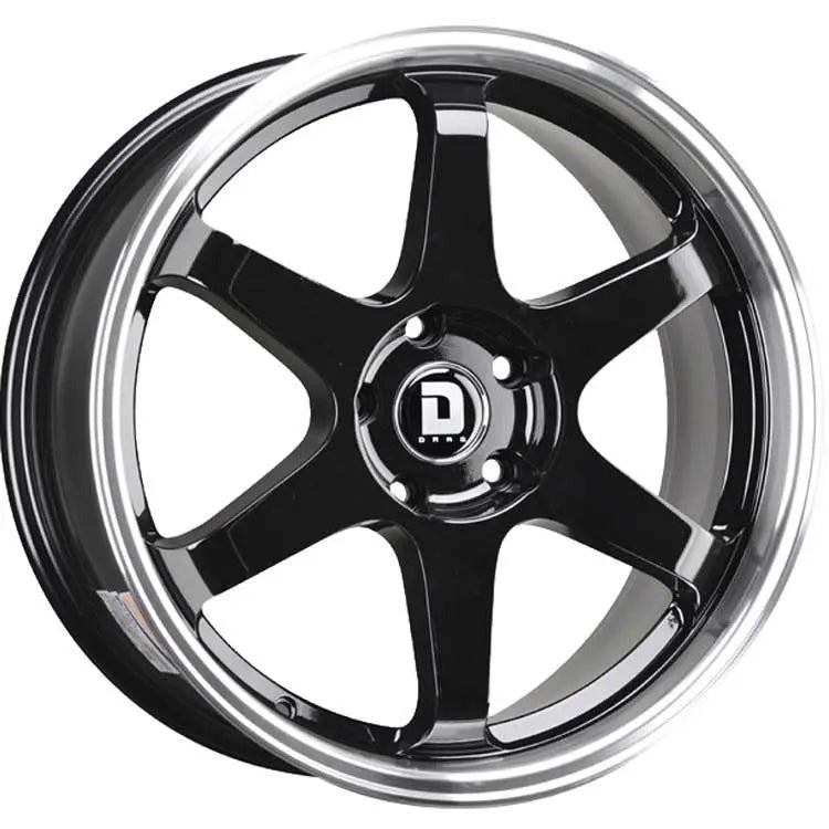 Drag Wheels DR53 Gloss Black w/ Machined Lip 19x9.5 | 5x120 (DR53R995233272GB)