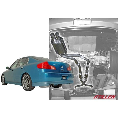 Stillen Stainless Steel Cat Back Exhaust System | 2003-2006 Infiniti G35 Sedan (504370)