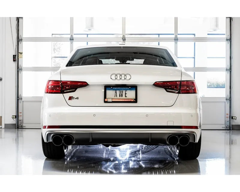 AWE SwitchPath Exhaust for Audi B9 S4 - Non-Resonated - Diamond Black 102mm Tips (3025-43034)