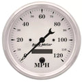 Autometer 5" 0-120 MPH Speedometer Gauge Old Tyme White | Universal (1689)
